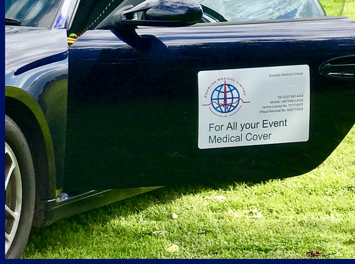 Knowles Paramedic Event Door Sign