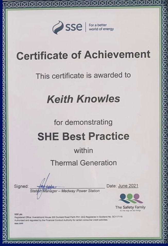 SHE best practice award